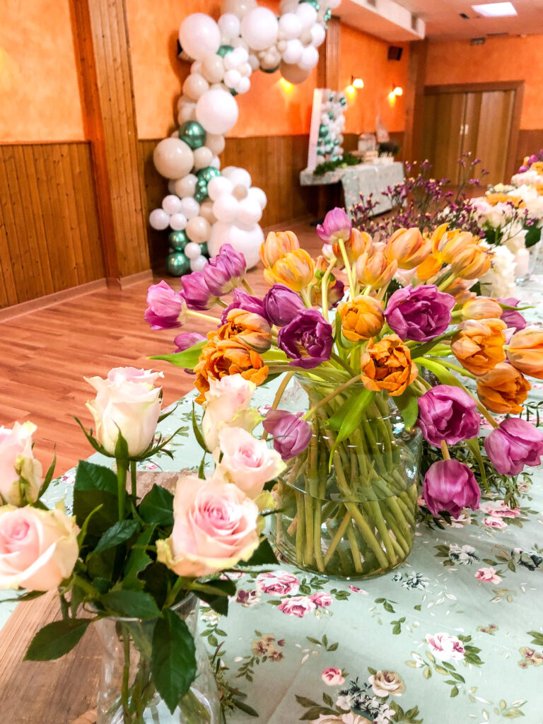 bautizo flores romantico nina decoracion navarra larioja