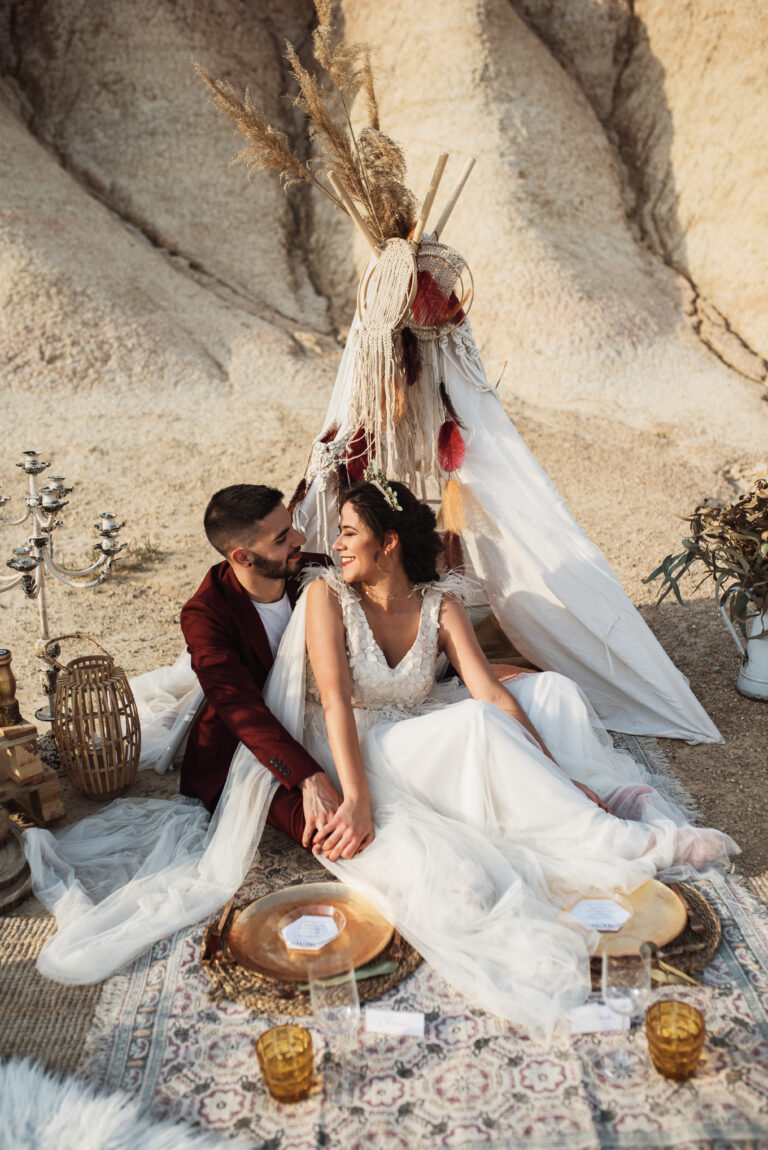 deco boda bardenas estilo boho chic