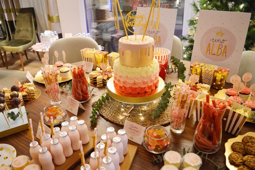 cumpleanos uno nina candy bar cuento hadas bautizo