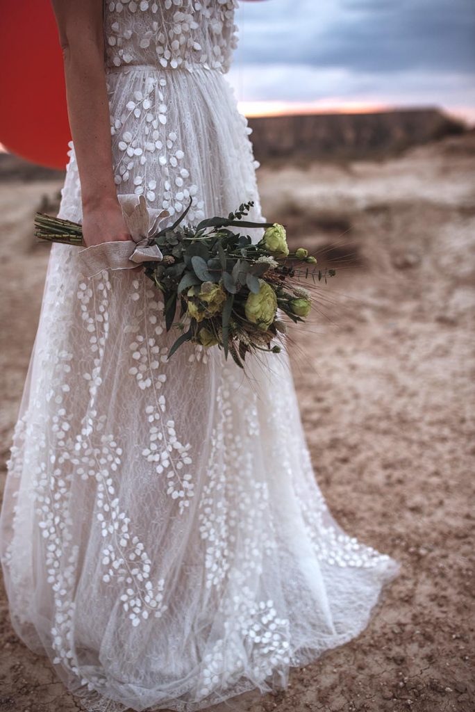 alicia rueda vestido flores bardenas reales