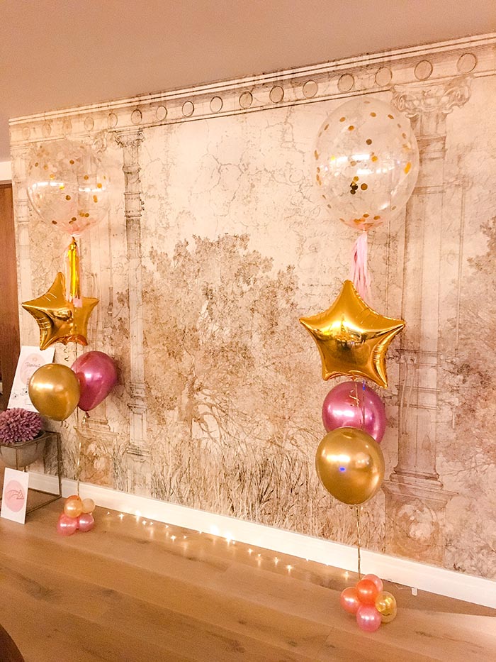 cumple uno globos photocall