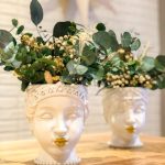 Cabeza diosa botánica