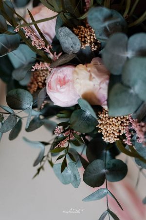 Ramo de novia preservado PEONÍAS - Imagen 3