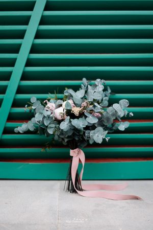 Ramo de novia preservado PEONÍAS - Imagen 2