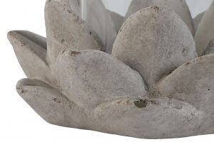 Porta velas Flor Cemento - Imagen 4