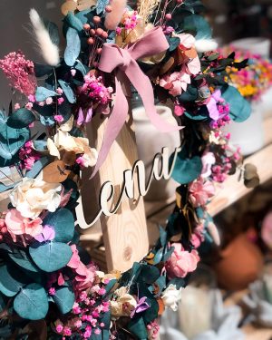 Corona flores con nombre - Imagen 2