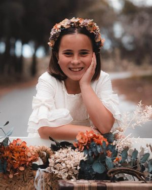 Diadema flor preservada - Imagen 2