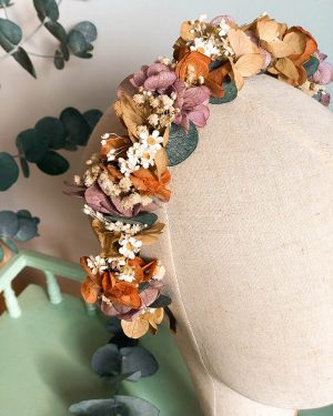 Diadema flor preservada - Imagen 8