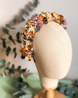 Diadema flor preservada - Imagen 4