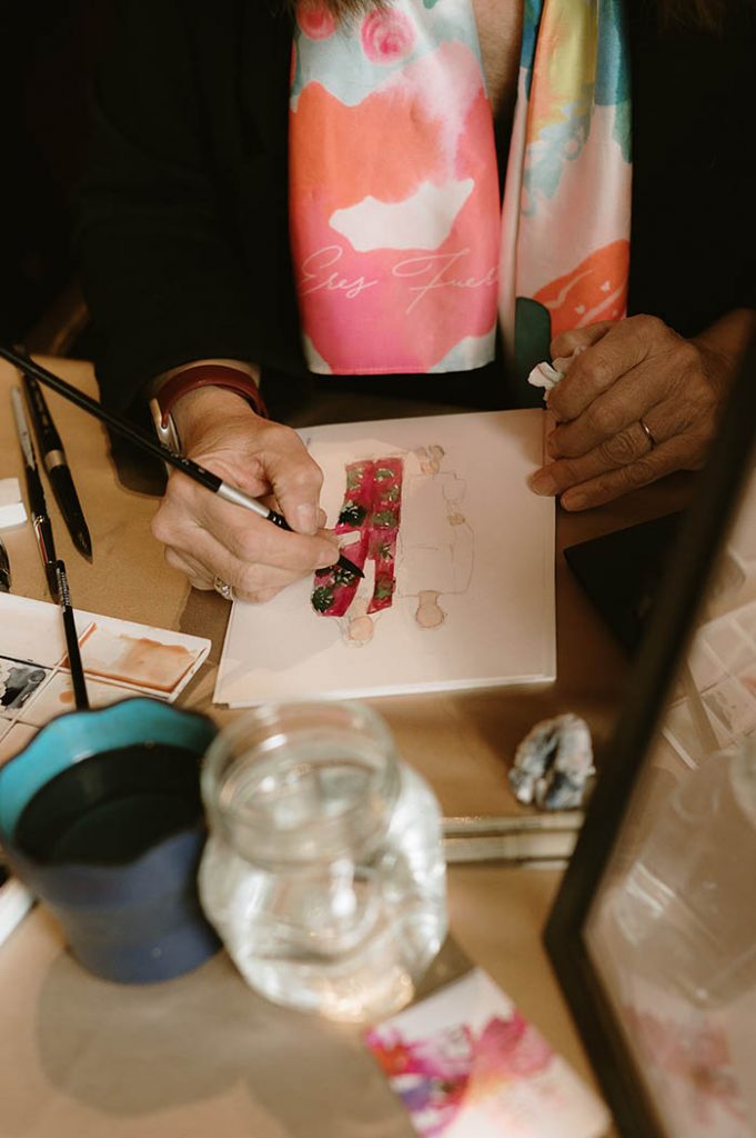 boda gorraiz acuarelas