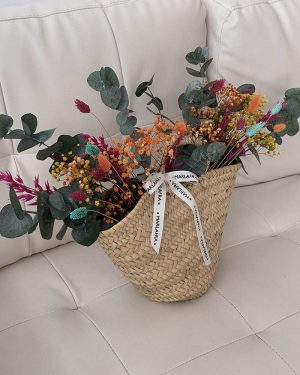 Cesto de flores preservadas - Imagen 6